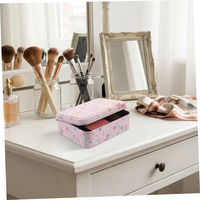 Petite boîte en métal à charnière avec logo personnalisé, mini boîte rectangulaire vide pour cosmétiques, étui pour parfum solide, baume, palette de fards à paupières, emballage