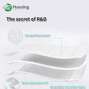 Protège-matelas <span class=keywords><strong>douillet</strong></span>, chaud et confortable, amovible, avec jupe de lit intégrée, rembourrage en fibres spirales, <span class=keywords><strong>surmatelas</strong></span> en sherpa pour hôtel - Product Image 4