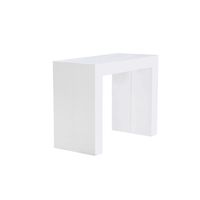 Table à manger pliable en bois de chêne massif, Table avec plateau en verre, extensible, pour salle à manger