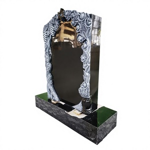 Sculpture d'angle en granit bleu perle, sculpture antique en granit, pierre tombale, monuments funéraires - Product Image 5