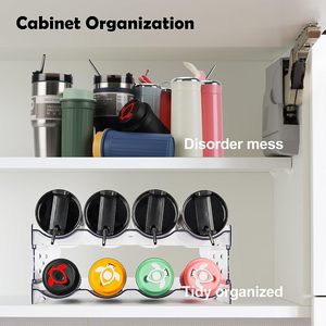 Support de rangement empilable en plastique Aquarius pour tasses thermos à vin rouge amovibles, nouvelle collection - Product Image 2