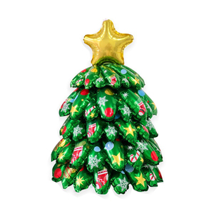 Youlun <strong>Xmas</strong> Merry Christmas Table Desk Small Mini <strong>Tiny</strong> Green Star Top 30CM DIY Christmas <strong>Tree</strong> Balloon for Party <strong>Decoration</strong> - Product Image 4