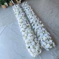 Guirlande de fleurs de mariage 5D de haute qualité MSFAME, fleurs sauvages au toucher réel, lilas violet, chemin de table fleuri