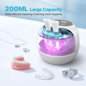 ODM 2025 yeni ultrasonik UV temizleme takı yıkama diş yanlış diş Aligner tutucu ağız koruyucusu ultrasonik protez temizleyici - Product Image 2