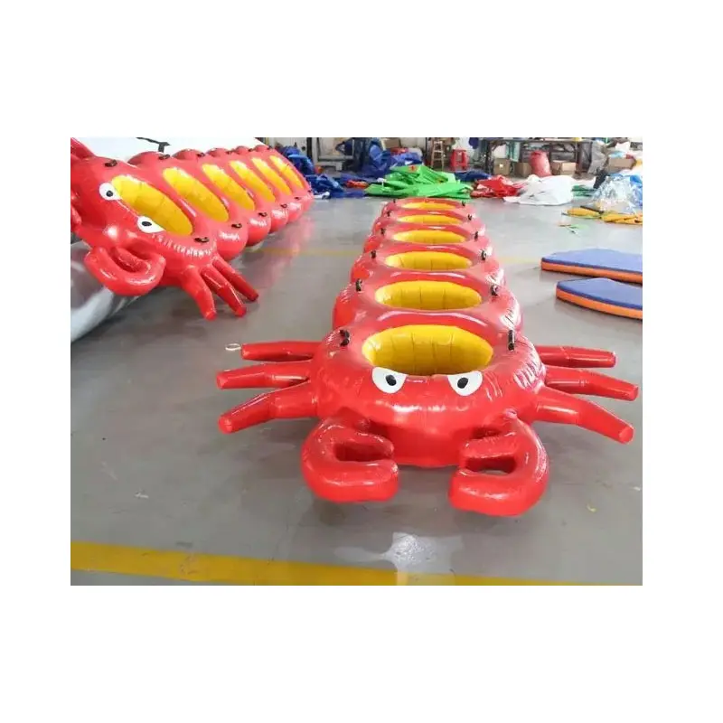 Schwimmendes Spiel Water Pool Aufblasbares Spielzeug PVC-Plane schwimmende Schwimm rohre Hummer Crab Flugzeug aufblasbarer Schwimm ring