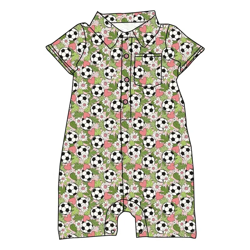 Baju Monyet Bayi Perempuan, Pakaian Jumpsuit Bayi Perempuan Musim Panas Motif Kustom