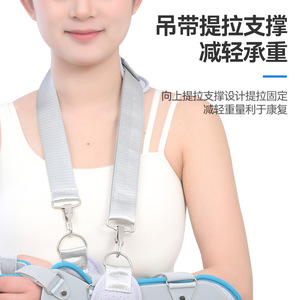 Support fonctionnel gris pour la main, support pour le poignet, fixation de la main, support à couverture complète, sangles réglables, robuste et respirant. - Product Image 2