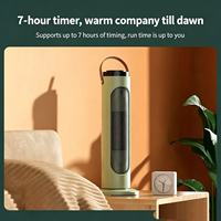 Chauffage électrique portable d'intérieur à LED numérique avec télécommande, ventilateur PTC 2000W, en métal, protection contre la surchauffe, minuterie 9 heures