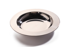 Plateau <span class=keywords><strong>rond</strong></span> en acier inoxydable avec bord large <span class=keywords><strong>Service</strong></span> profond écologique pour plaque <span class=keywords><strong>de</strong></span> chargeur pour la vente à la demande <span class=keywords><strong>de</strong></span> soupe <span class=keywords><strong>de</strong></span> fête à la maison - Product Image 2