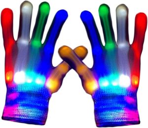 Guantes de Esqueleto LED para Hombre y Mujer, Juguetes Divertidos de Colores Brillantes EN LA Oscuridad para Halloween, Fiesta de Navidad, Bar, Actuación - Product Image 5