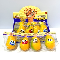Jouet à presser Runfeng GLX-1-482 Grand format en forme de fromage et de pomme de terre, à rebond rapide, avec expression amusante, en TPR, pour la décompression et le soulagement du stress, pour les 5 à 7 ans