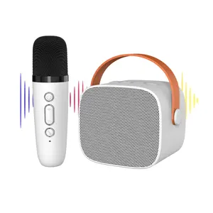 Mini Kép Mic Loa Siêu Trầm Di Động Máy Karaoke Bluetooth Loa Với Micro Không Dây Âm Nhạc Máy Nghe Nhạc Cho Người Lớn Trẻ Em