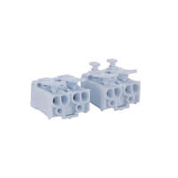 Schnellverbinder 2-Wege-Einsteckklemme 16A Schraubenlose Anschlussklemme für 0,5-2,5mm² Elektrokabel