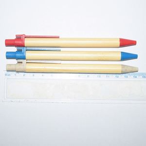 Stylo Bille Écologique Prix Usine Personnalisable Logo Largeur d'écriture 1,0 mm Encre Bleue/Noire Promotionnel 140x10mm Style Nouveauté Marque - Product Image 2