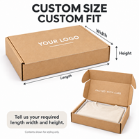 Boîte d'expédition en carton ondulé personnalisée en papier kraft avec logo en feuille blanche, boîte d'expédition pour e-commerce avec impression de code QR