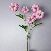 Bunga Mawar Peony Sutra Buatan 50cm Grosir untuk Dekorasi Rumah, Pernikahan, Hari Valentine & Natal, Kualitas Tinggi Mo Hair