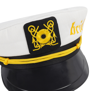 Chapeau de Capitaine Nautique Mignon pour Mariée, Accessoire de Fête de Mariage et Enterrement de Vie de Jeune Fille, en Polyester Coton, 58cm – Vente Chaude - Product Image 4