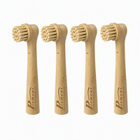 Brosse à dents électrique en bambou à poils de sanglier 100 % naturels, tête remplaçable, compatible Oral-B, pour enfants et usage hôtelier – Vente chaude