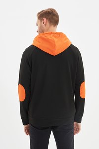 OEM Manufacturer's Custom Design 100% Cotton Men's Pullover <b>Hoodie</b> Lightweight Winter Jacket with Long Sleeves Solid Plain Dyed - Product Image 3