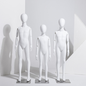 Consegna veloce in fibra di vetro completo corpo in piedi vestito forma per bambini bambini manichino per negozio - Product Image 1