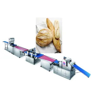 4 Cordas Pão Pão Formando Linha Padaria Naan Linha De Produção De Pão De Enchimento Toast French Bread Making Machine