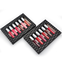 Ensemble de rouge à lèvres liquide minéral mat imperméable hydratant naturel pour femmes, 50G, fabriqué en Chine