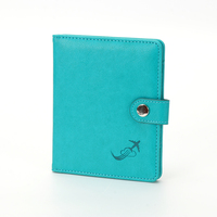 Protector de Pasaporte RFID de Cuero Personalizado Protege, Estuche Delgado para Tarjetas, Porta Pasaportes Familiar para Tarjetas de Crédito