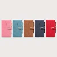 Carnet en cuir A5 cousu, 80 feuilles, avec attache pour stylo, carnet en cuir avec logo personnalisé, cadeau d'entreprise, fabrication en usine