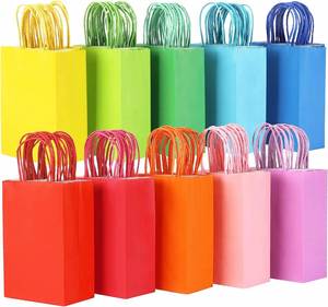 Bolsas de Compra de Papel Kraft KM de 13*8*21cm con Asa - Product Image 6
