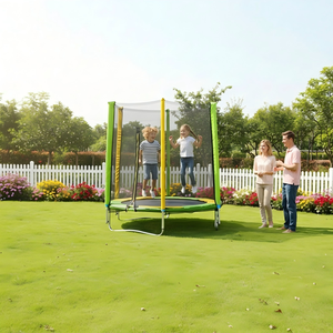 Trampoline de fitness pliable de qualité commerciale de 5 pieds, en acier durable et en PVC, pour les sports d'intérieur et d'extérieur, pour les enfants et les adultes - Product Image 4