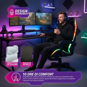 <span class=keywords><strong>Silla</strong></span> Gamer de Bajo Precio, Sillas de Oficina, <span class=keywords><strong>Silla</strong></span> para Estación de Trabajo de Computadora, <span class=keywords><strong>Silla</strong></span> Gamer RGB con Reposapiés - Product Image 3