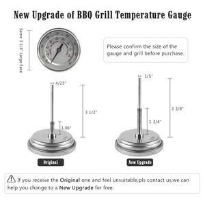 Barbecue BBQ, grand Face étanche à l'eau, thermomètre de cuisson pour BBQ Kamado, pour four, poêle à <span class=keywords><strong>bois</strong></span>, accessoires - Product Image 3