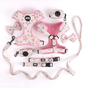 Laisse harnais réglable en tissu jacquard imprimé sur le thème de l'amour sur polyester pour vestes bébé col arrière personnalisé - Product Image 3