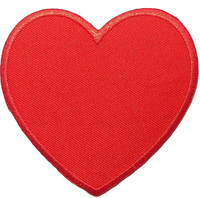Patchs thermocollants broderie couture en forme de coeur pour T-Shirts vestes chaussettes sacs chapeaux bricolage décoration