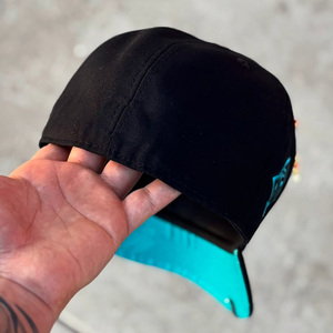 Casquette de baseball style Angel avec visière incurvée, décorée d'une chaîne, broderie 3D en relief, 6 panneaux, ajustable à l'arrière, pour adultes - Product Image 2