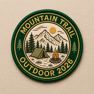 Certified Factory Heat Press Embroidery Patch Outdoor Style Embroidered Patches Iron On Custom Logo For Clothing - Product Image 1