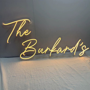 Letreros de neón acrílicos, letras y <span class=keywords><strong>palabras</strong></span>, muy bonitos, led, para boda, envío directo - Product Image 6