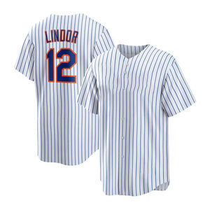 Camisa de beisebol masculina TOP para New York 12 Francisco Lindor 22 Juan Soto 20 Alonso com bordado, edição limitada do jogador. - Product Image 3