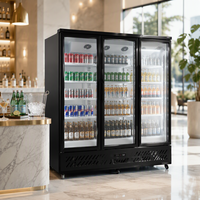 Vitrine réfrigérée verticale commerciale de haute qualité à refroidissement par air pour bar