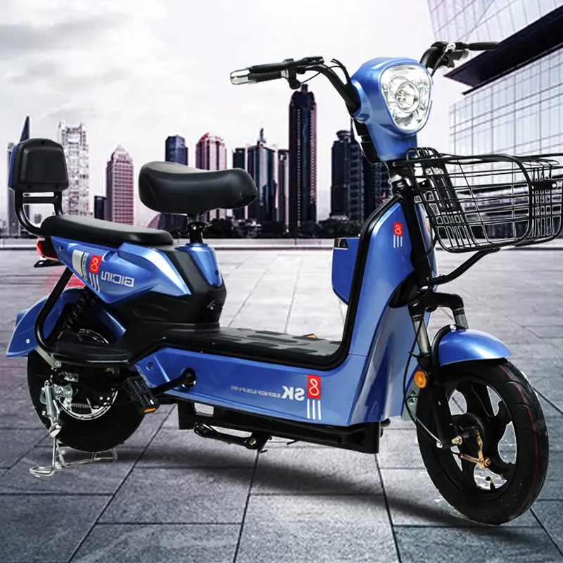 Hot Selling 14 Inch Scooter 48V 350W Motor Fiets Lood-Zuur Batterij Volwassenen Stad Elektrische Scooter