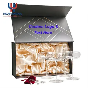 Creative Hand Made Champagne Flute Glasses 9.5oz Art Deco Stemmed Vintage Ribbed Coupe Martini Cocktail Glasses In Gift Box