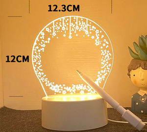 Xinrunjin société personnalisée Logo veilleuse acrylique bâtiment Design décoratif bureau Accent créatif marque cadeaux bureau décor - Product Image 3