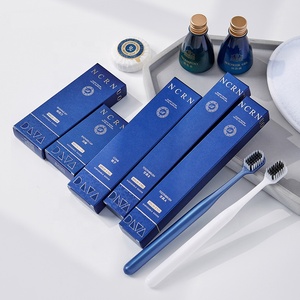 Set di spazzolino da denti personalizzato di lusso Kit dentale per Hotel alla rinfusa con Logo alberghi usa e getta forniture per gli ospiti - Product Image 4