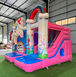 Enfants Lune Gonflable Moonwalk Jumper Bouncer Licorne Combo Jumping Castle Commercial Bounce House - Product Image 2