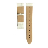 Haute qualité 10 12 13 14 15 16 18 20 22 24mm confortable Crocodile Alligator véritable bracelet de montre en cuir bovin sans couture