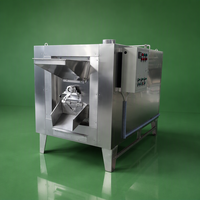 Torréfacteur à tambour motorisé en acier inoxydable KMEC 100 kg/h 380 V 22,5 kW pour la torréfaction des noix et des haricots