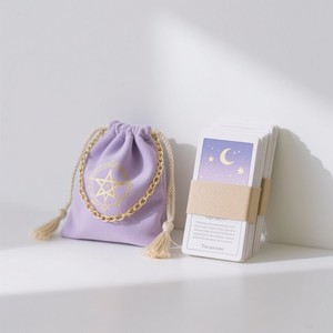 Impresión personalizada Mindful Self Love Care Cards Oracle Inspire Positive Afirmation Deck Tarot Card con bolsa con cordón - Product Image 1