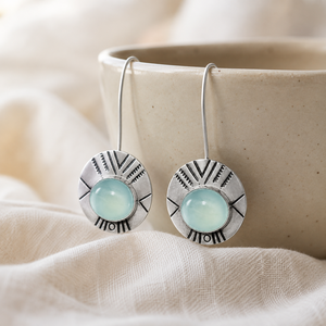 Orecchini Pendenti Verde Acqua per Donne, Stile Vintage Southwest, Accessori per Orecchie da Indossare Quotidianamente - Product Image 6