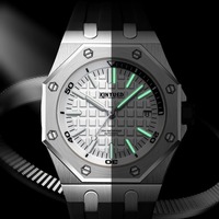 Montre de luxe à mouvement tourbillon, montres mécaniques automatiques avec logo personnalisé, montres pour hommes, bracelets en alliage de silicone