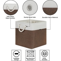 Grands paniers de rangement pliables en tissu de lin écologique, en forme de cœur, pour vêtements, jouets, linge sale, maison et chambre d'enfant